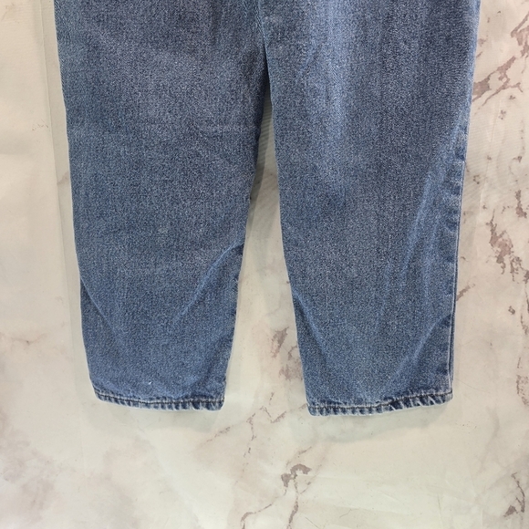 Cabelas Jean Women 8 28 X 29 Flannel Lined Plaid Green High Rise Medium Denim - Picture 10 of 13